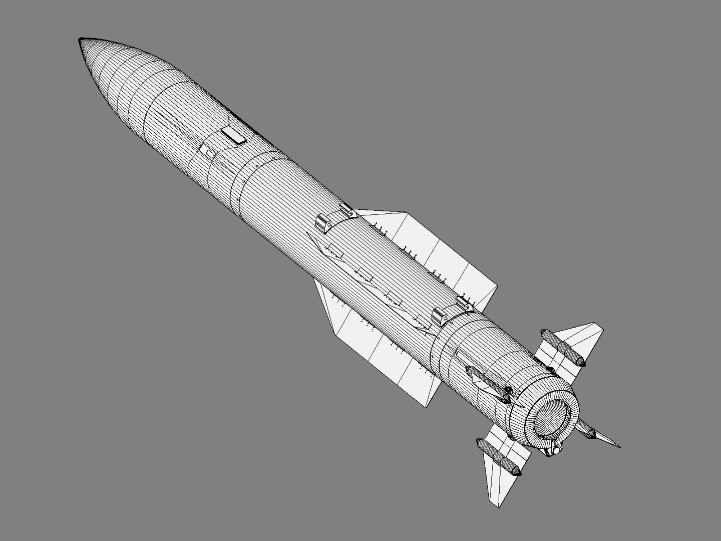 R-37 Missile 3d Max