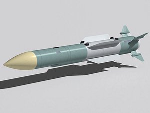 r-37 missile 3d max