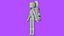 Minimal Cartoon Female Character