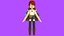 Minimal Cartoon Female Character