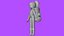 Minimal Cartoon Female Character