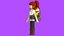 Minimal Cartoon Female Character