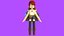 Minimal Cartoon Female Character