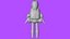 Minimal Cartoon Female Character