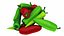 Colección de verduras para ensalada 10 en 1
