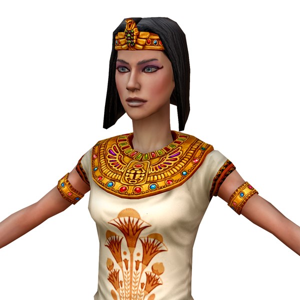 egyptian priestess 3d max