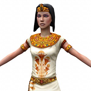 egyptian priestess 3d max