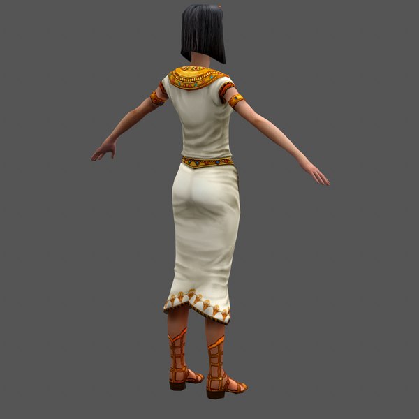 egyptian priestess 3d max