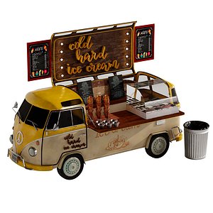 FoodTruck yellow cold ice cream