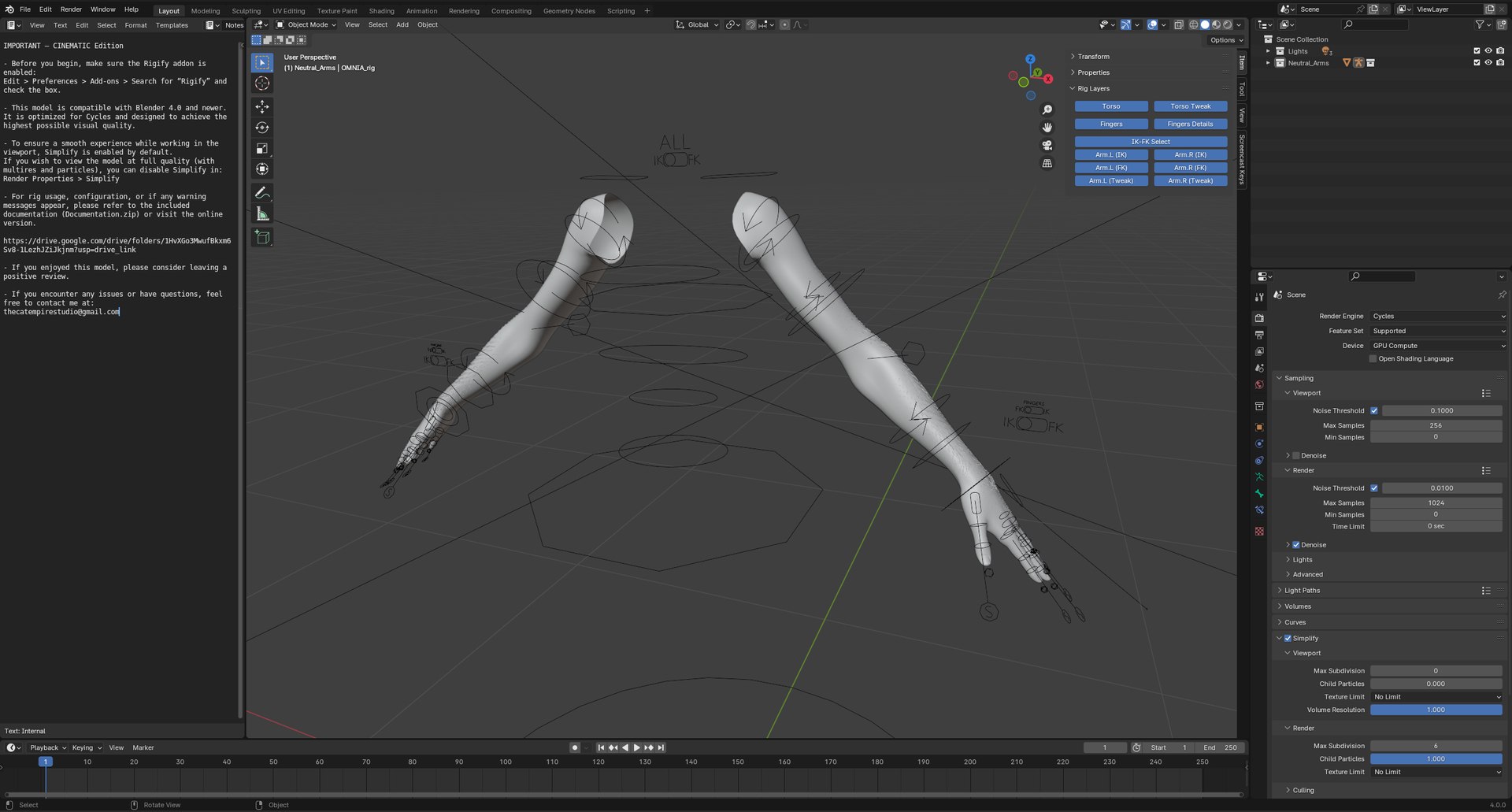Realistic Rigged Arm V2 3D Model - TurboSquid 2347046