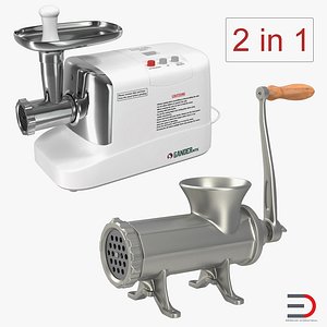 Meat Grinders 3D Models Collection