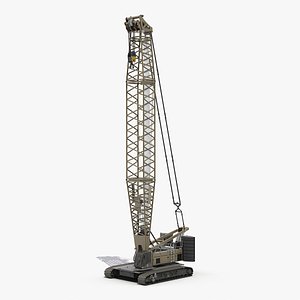 3D lattice boom crawler crane