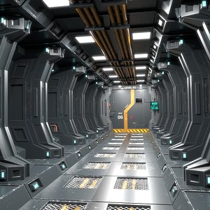 Spacecraft Corridor 3D Models for Download | TurboSquid