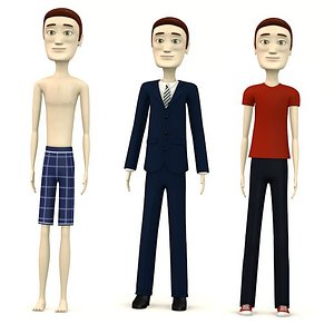 Tom and 3 clothes