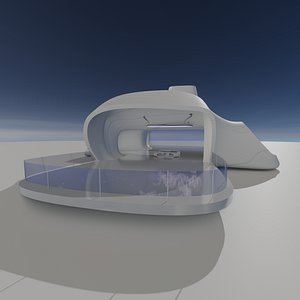 3D Sci fi Futuristic Exbition Exterior and Interior 3D MODEL