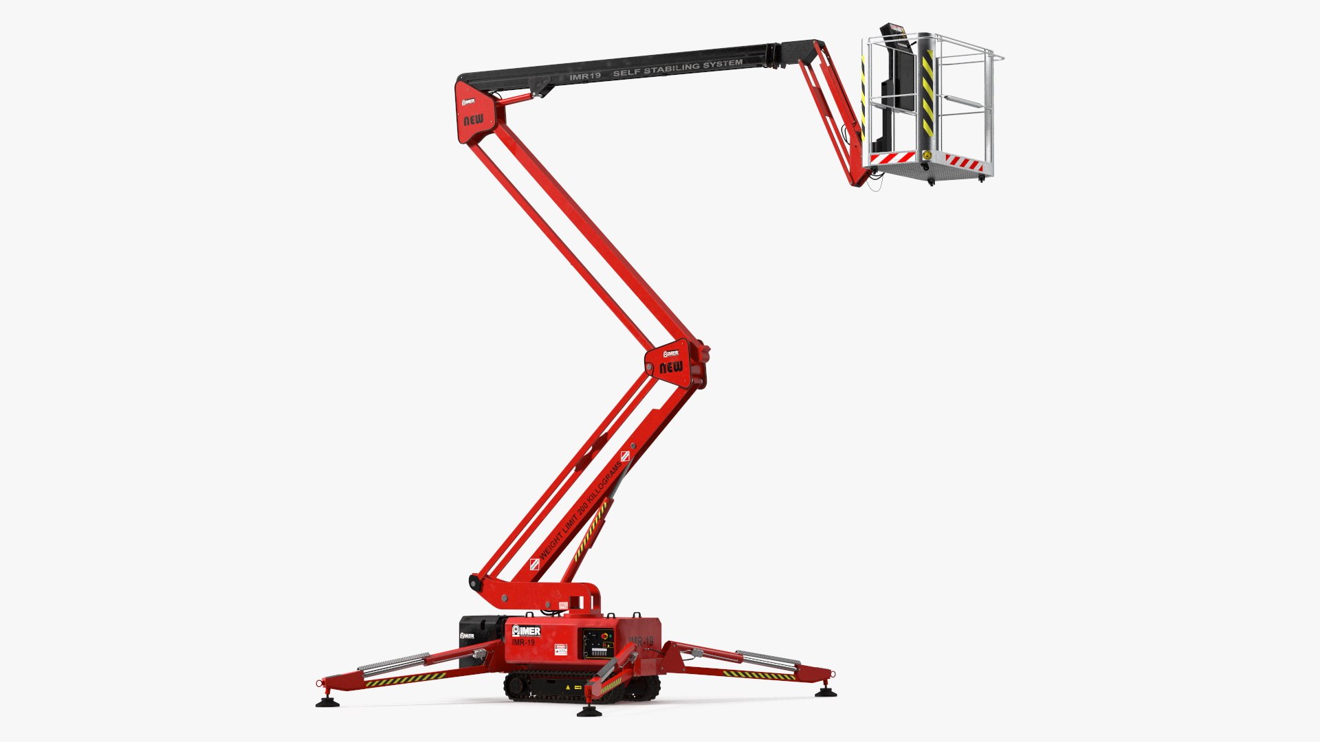 Boom Lift With Crawler Chassis 3D model preview
