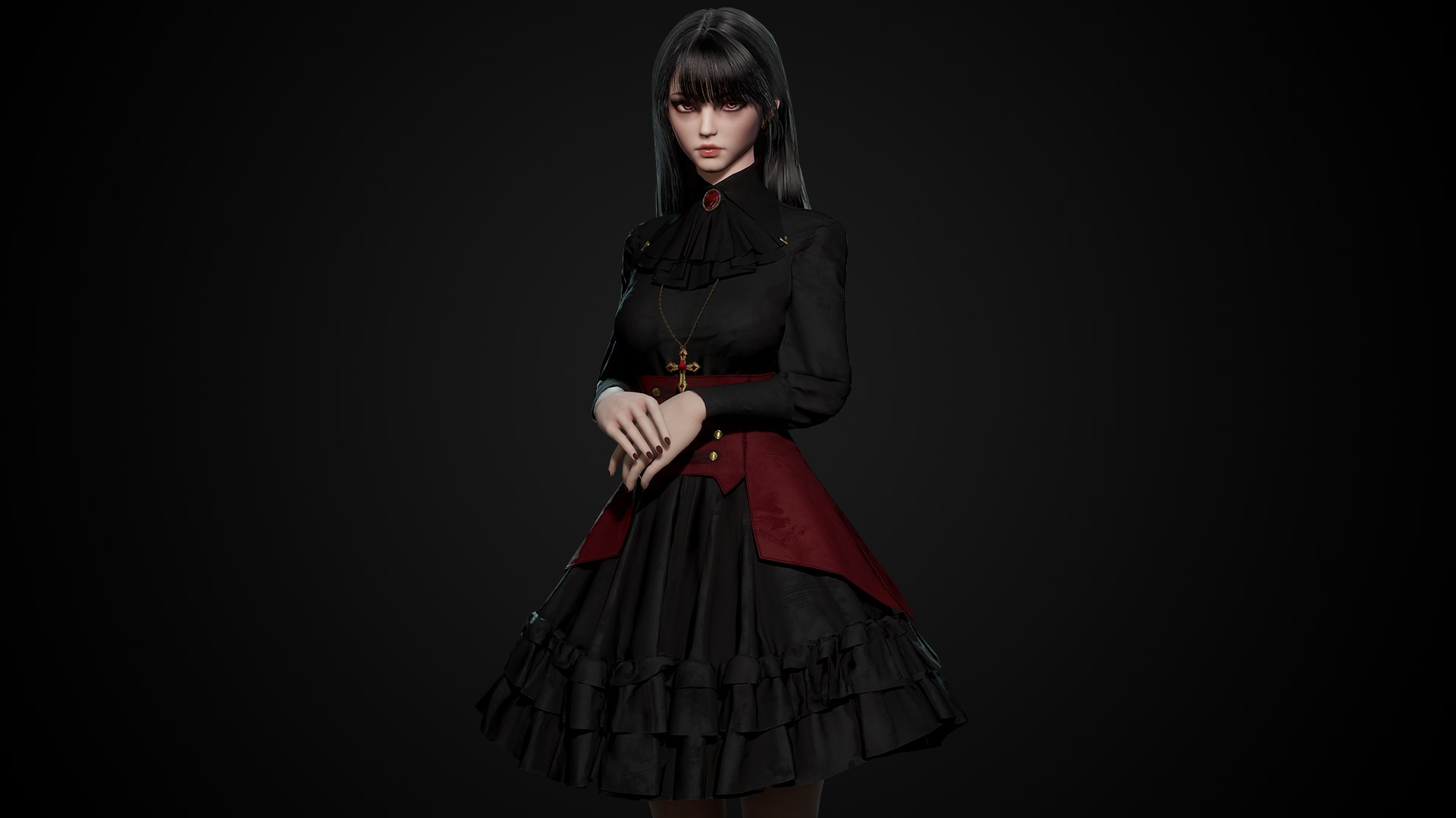 3D Vampire - Game Ready Low-poly 3D Model - TurboSquid 2121088