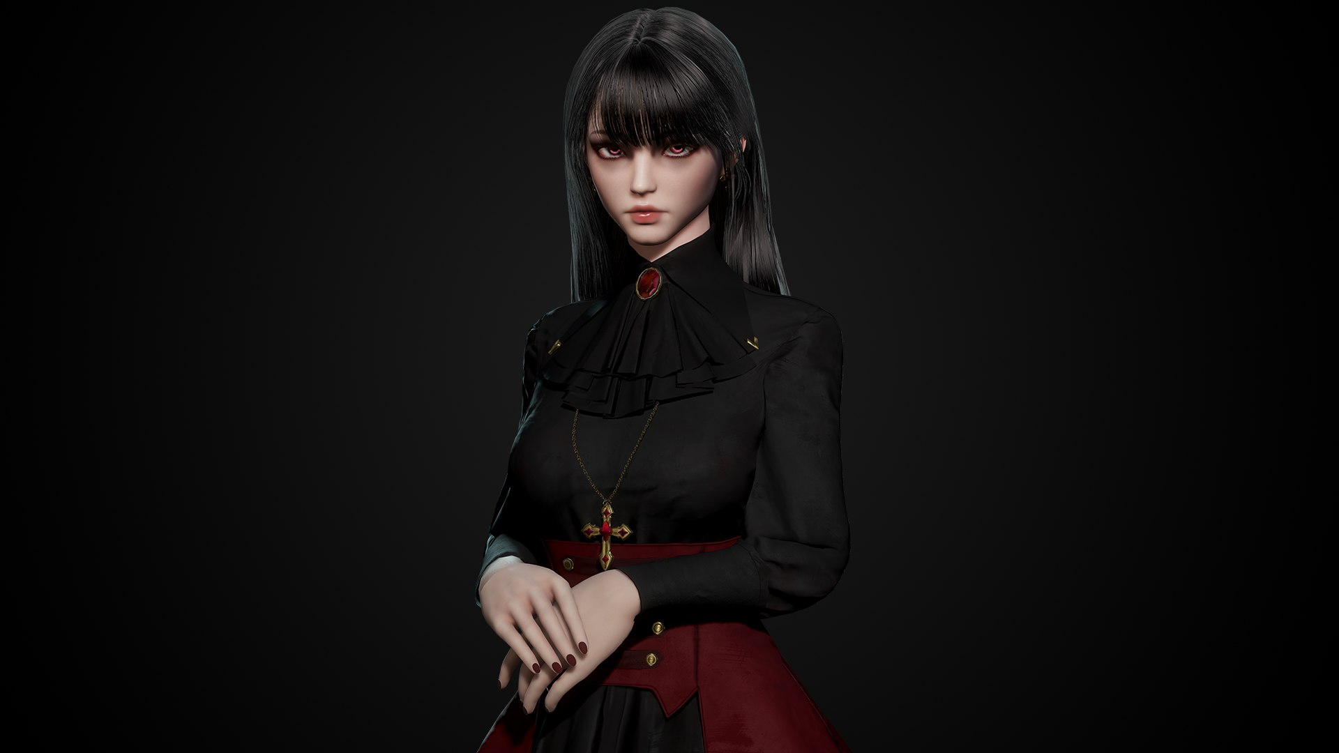 3D Vampire - Game Ready Low-poly 3D Model - TurboSquid 2121088