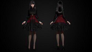 3D Vampire  - Game Ready Low-poly 3D model
