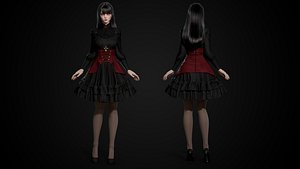 Vampire  - Game Ready Low-poly 3D model