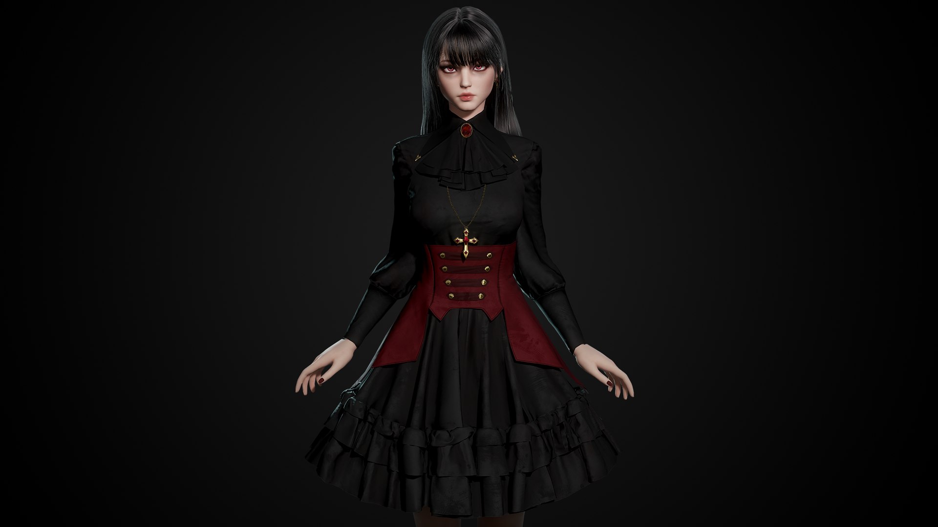 3D Vampire - Game Ready Low-poly 3D Model - TurboSquid 2121088