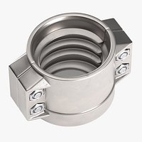 Four bolt reinforced clamp