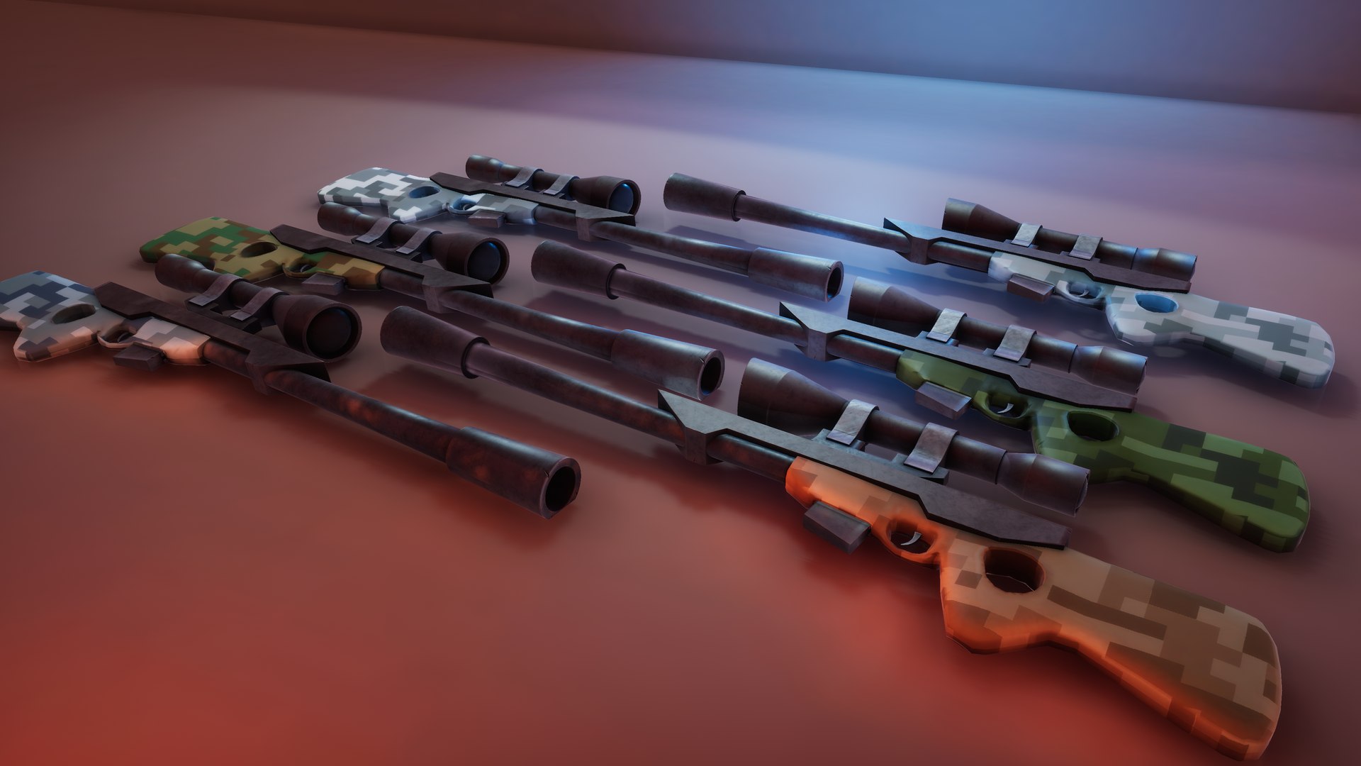 3D Stylized Sniper Rifle Model - TurboSquid 1296368