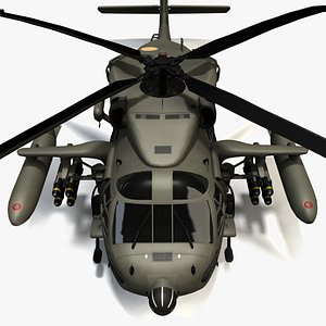 3ds max mh60a blackhawk 2 military helicopter