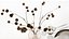 table setting for 2 persons with a bouquet of dried flowers