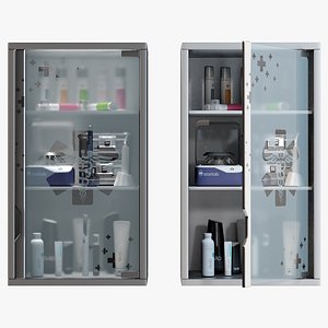 Wall Medicine Cabinet 3D model