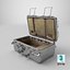 Empty Space Transport Box with Raised Lid