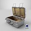 Empty Space Transport Box with Raised Lid