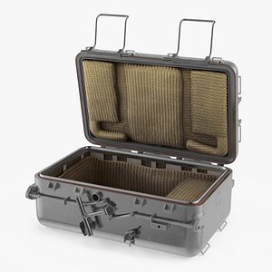 Empty Space Transport Box with Raised Lid 3D model