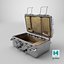 Empty Space Transport Box with Raised Lid
