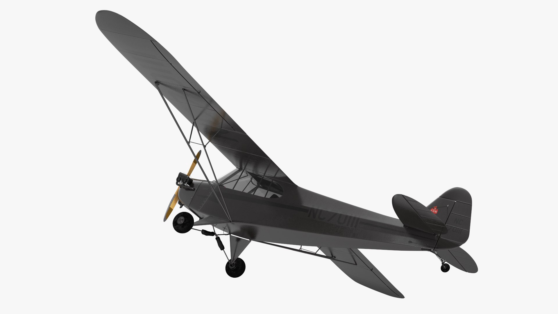 3D Piper Cub Aircraft - TurboSquid 2217903