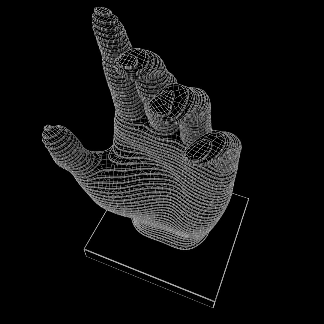 3D Figurine Form Hand Metal Plates - TurboSquid 1207375