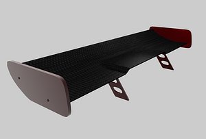 3d rear spoiler model