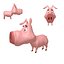 pig cartoon 3D model