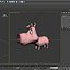 pig cartoon 3D model