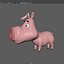 pig cartoon 3D model