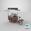 Detailed Coffee Truck And Cart