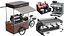 Detailed Coffee Truck And Cart