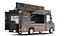 Detailed Coffee Truck And Cart