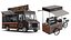 Detailed Coffee Truck And Cart