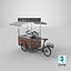 Detailed Coffee Truck And Cart