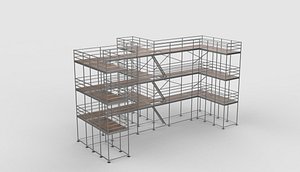 scaffold tower 05 3D model 3D model