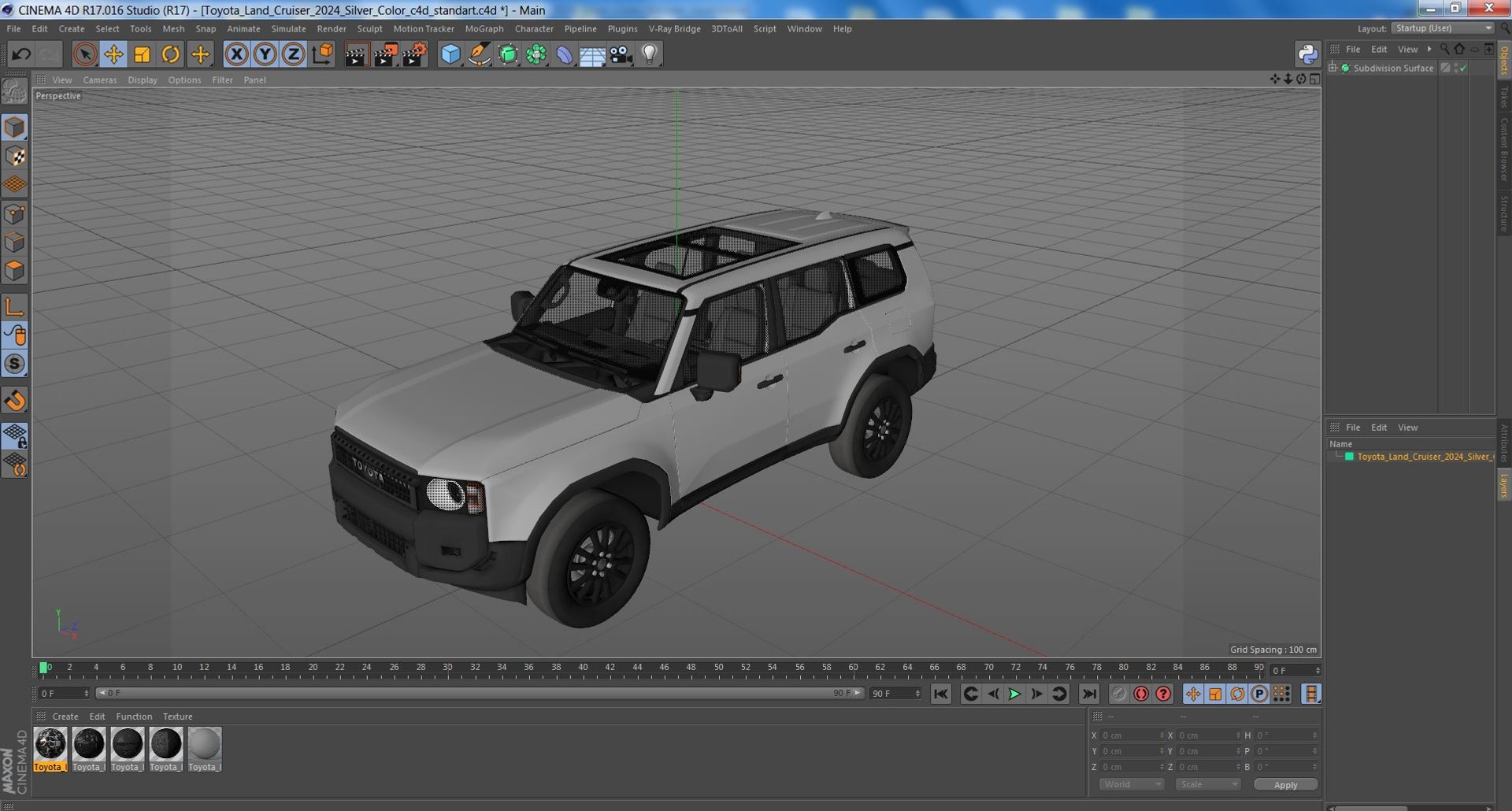 3D Toyota Land Cruiser 2024 Silver Color model https://p.turbosquid.com/ts-thumb/UP/6nbdkg/2D/toyotalandcruiser2024silvercolorc4dmodel053/jpg/1711389675/1920x1080/fit_q87/368f95759a590378800c88f7cb27f4101c5b88a5/toyotalandcruiser2024silvercolorc4dmodel053.jpg