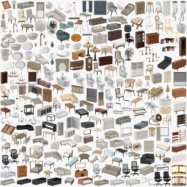 classical furniture 3D