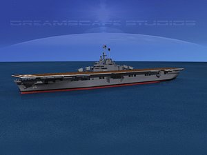 anti-aircraft class carriers ticonderoga 3d model