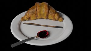 Croissant 3D model